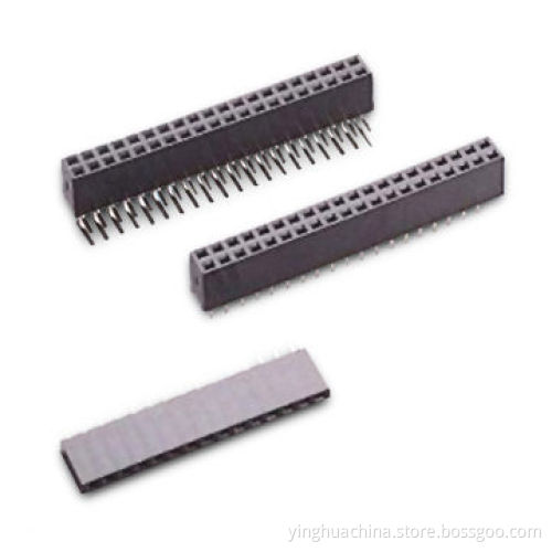 Female Header, 2.54mm Pitch, Straight/Right Angle, Single/Dual Row, 8.4mm Height 2806